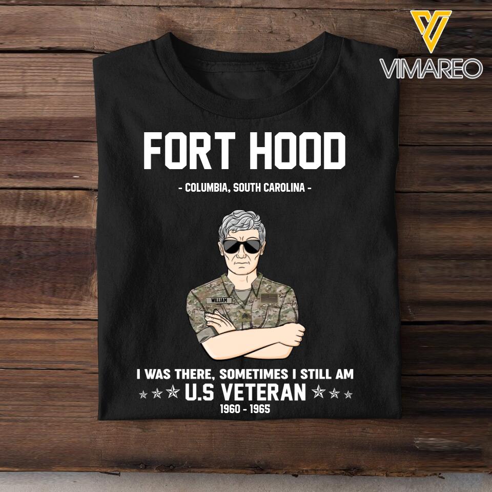 Personalized US Military Veterans's/Soldier Tshirt Printed 22SEP-HQ12