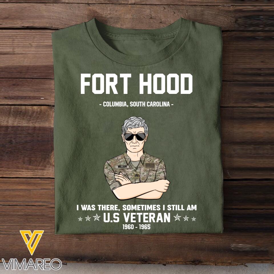 Personalized US Military Veterans's/Soldier Tshirt Printed 22SEP-HQ12