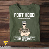 Personalized US Military Veterans's/Soldier Tshirt Printed 22SEP-HQ12