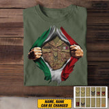 Personalized Italian Soldier/Veterans Tshirt Printed 22SEP-DT13