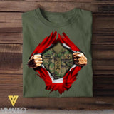 Personalized Swiss Soldier/Veterans Tshirt Printed 22SEP-DT13