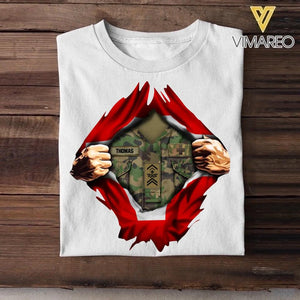 Personalized Swiss Soldier/Veterans Tshirt Printed 22SEP-DT13