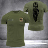 PERSONALIZED UNITED KINGDOM SOLDIER /VETERANTS ARMY RANK CAMO 3D TSHIRT PRINTED DHDT1309