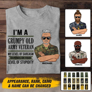 Personalized German Veteran/Soldier Tshirt Printed 22SEP-HY13