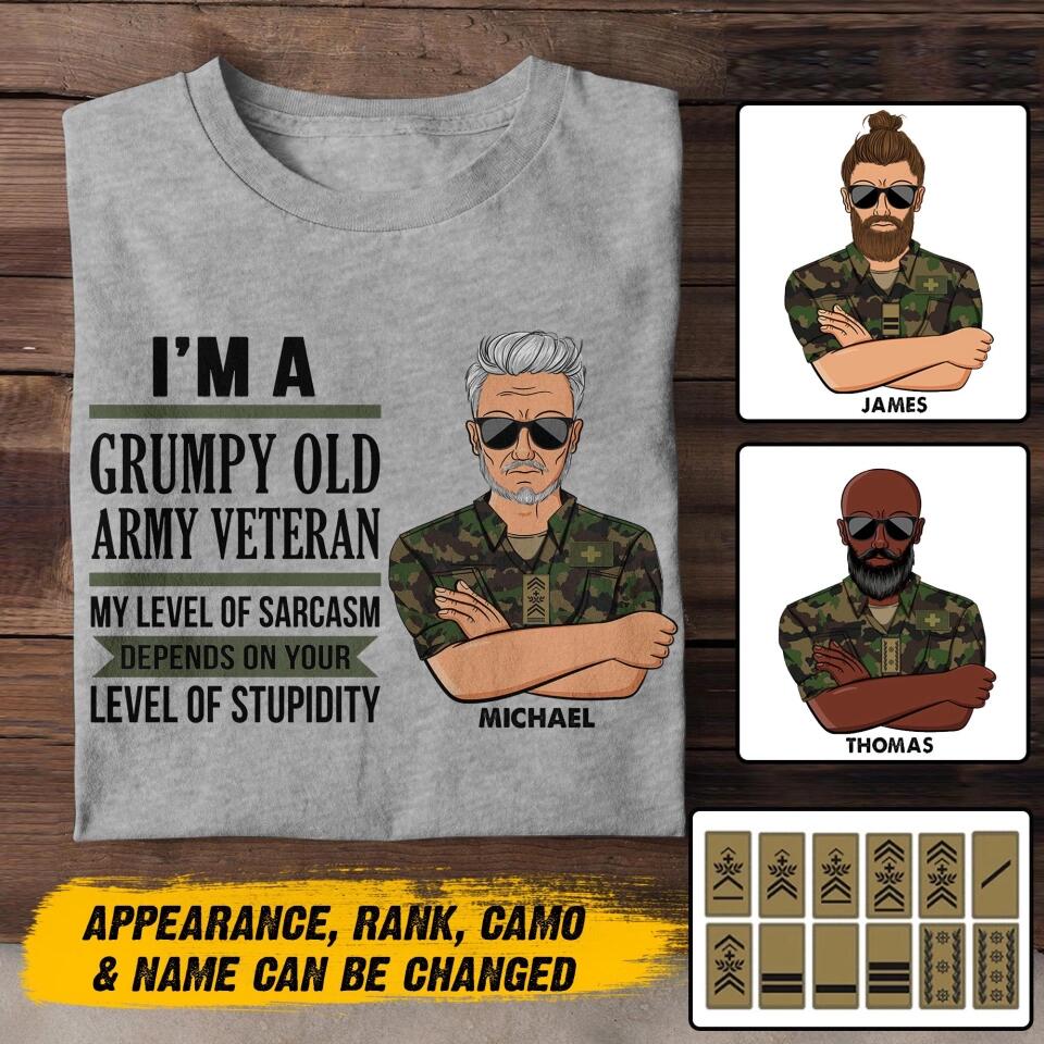 Personalized Swiss Veteran/Soldier Tshirt Printed 22SEP-HY13