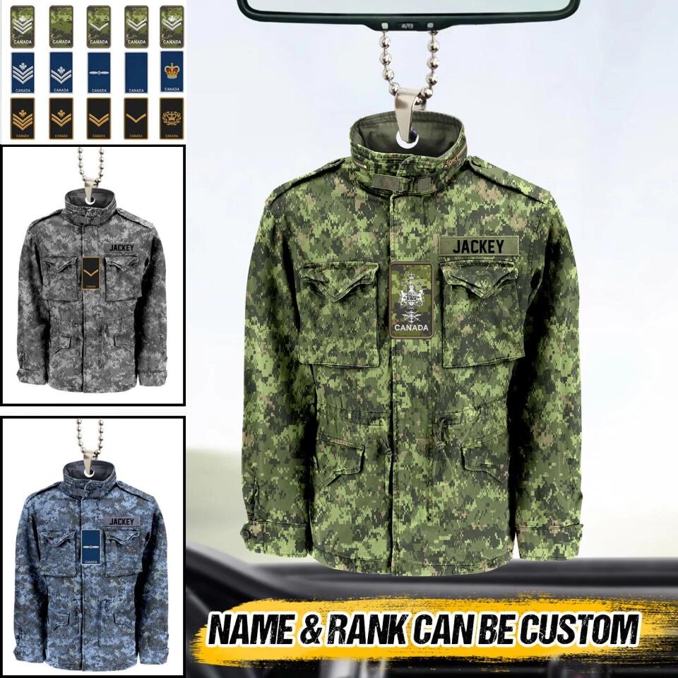 Personalized Canadian Veterans/Soldier Car Hanging Printed 22SEP-HQ14