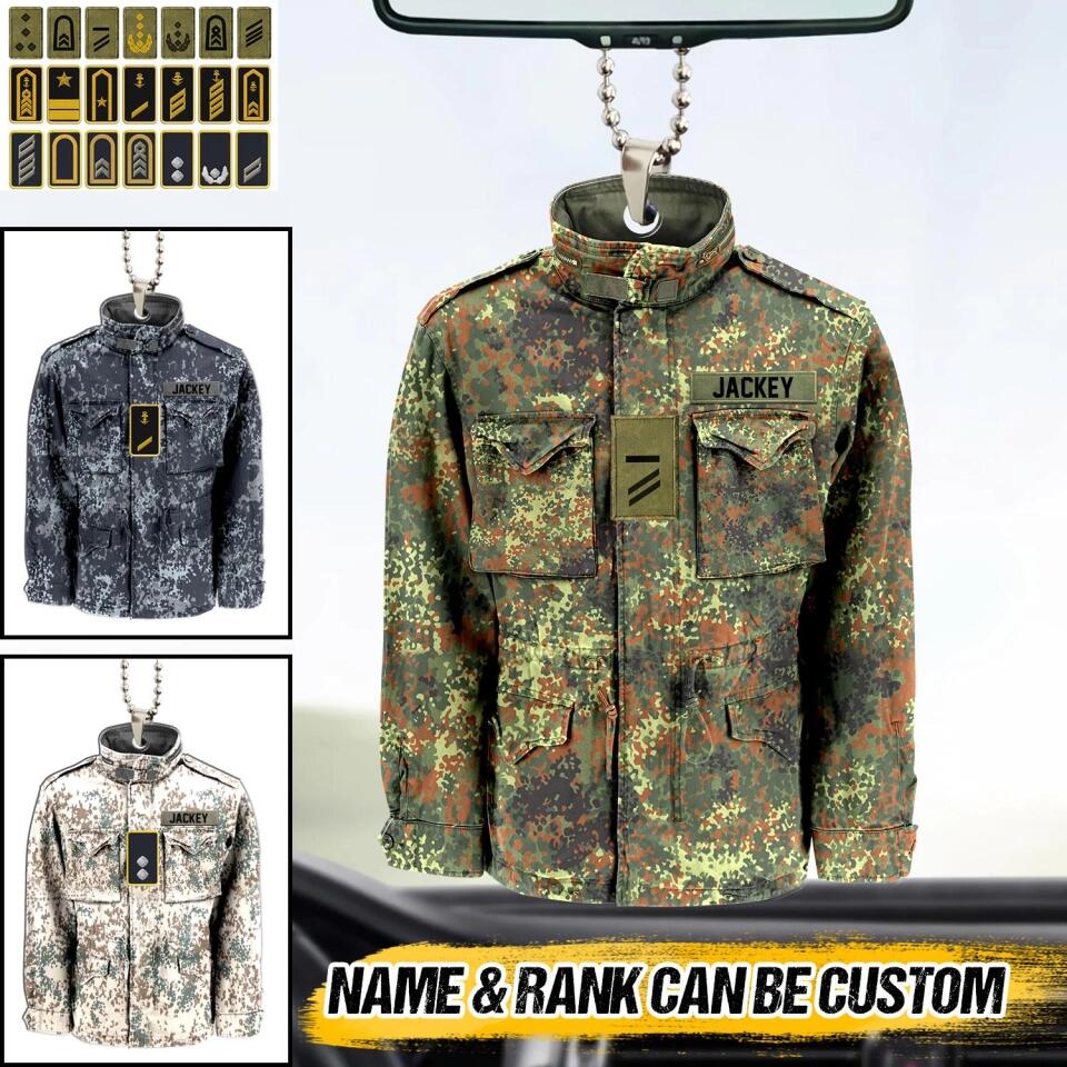 Personalized German Veterans/Soldier Car Hanging Printed 22SEP-HQ14