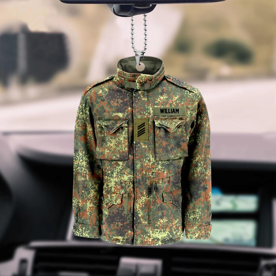 Personalized German Veterans/Soldier Car Hanging Printed 22SEP-HQ14