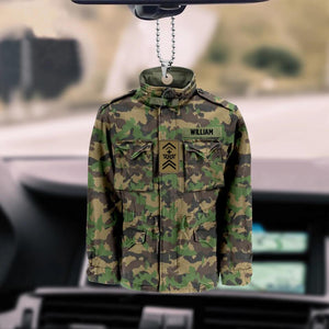 Personalized Swiss Veterans/Soldier Car Hanging Printed 22SEP-HQ14