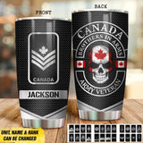 Personalized Canada Brothers In Arms Canadian Solider/ Veteran Tumbler Printed QTDT1409