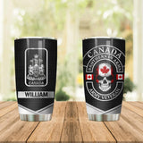 Personalized Canada Brothers In Arms Canadian Solider/ Veteran Tumbler Printed QTDT1409