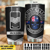 Personalized Australia Brothers In Arms Australian Solider/ Veteran Tumbler Printed QTDT1409