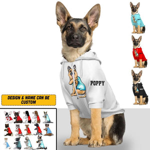 Personalized Dog Breed I Love Mom Dog Mom Dog Zip Up Jacket Printed QTVQ1509