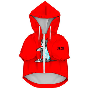 Personalized Dog Breed I Love Mom Dog Mom Dog Zip Up Jacket Printed QTVQ1509