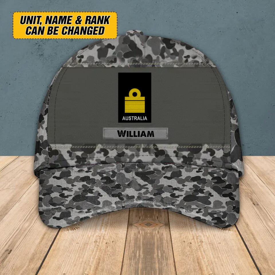 Personalized Australian Veteran/ Solider Peaked Cap 3D Printed 22SEP-HY15