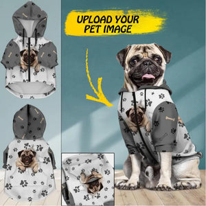 Personalized Pug Dog Zip Up Jacket Printed QTDT1509