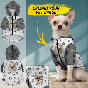 Personalized Chihuahua Dog Zip Up Jacket Printed QTDT1509