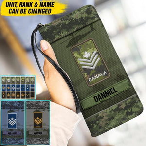 Personalized Canadian Veterans/Soldier Leather Wallet 22SEP-DT16