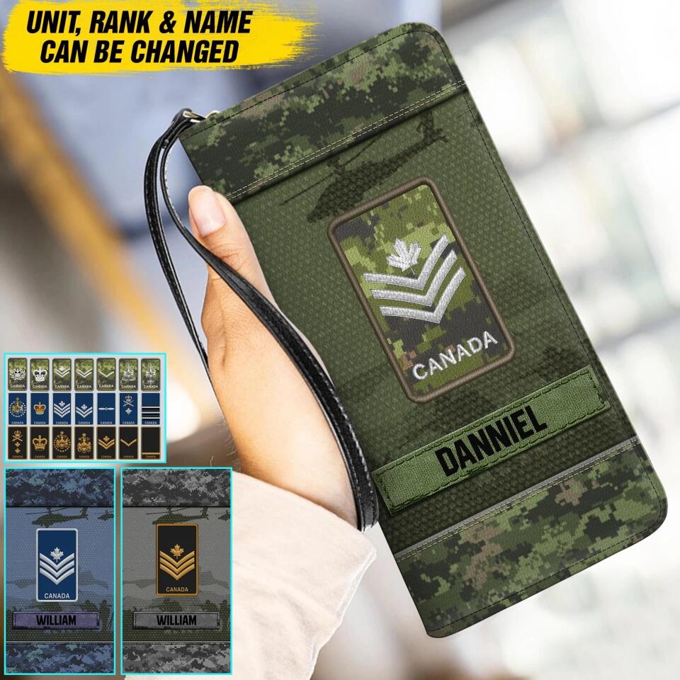 Personalized Canadian Veterans/Soldier Leather Wallet 22SEP-DT16