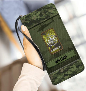 Personalized Canadian Veterans/Soldier Leather Wallet 22SEP-DT16