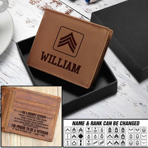 Personalized US Grumpy Veterans/Soldier Wallet 22SEP-DT16
