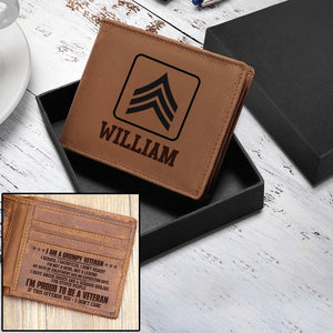 Personalized US Grumpy Veterans/Soldier Wallet 22SEP-DT16