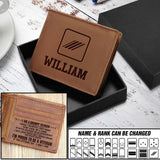 Personalized French Grumpy Veterans/Soldier Wallet 22SEP-DT16