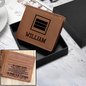 Personalized French Grumpy Veterans/Soldier Wallet 22SEP-DT16