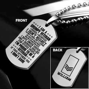 Personalized Australian Soldier/Veterans Necklaces Printed 22SEP-HQ16