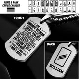 Personalized German Soldier/Veterans Necklaces Printed 22SEP-HQ16