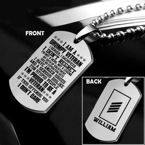 Personalized German Soldier/Veterans Necklaces Printed 22SEP-HQ16