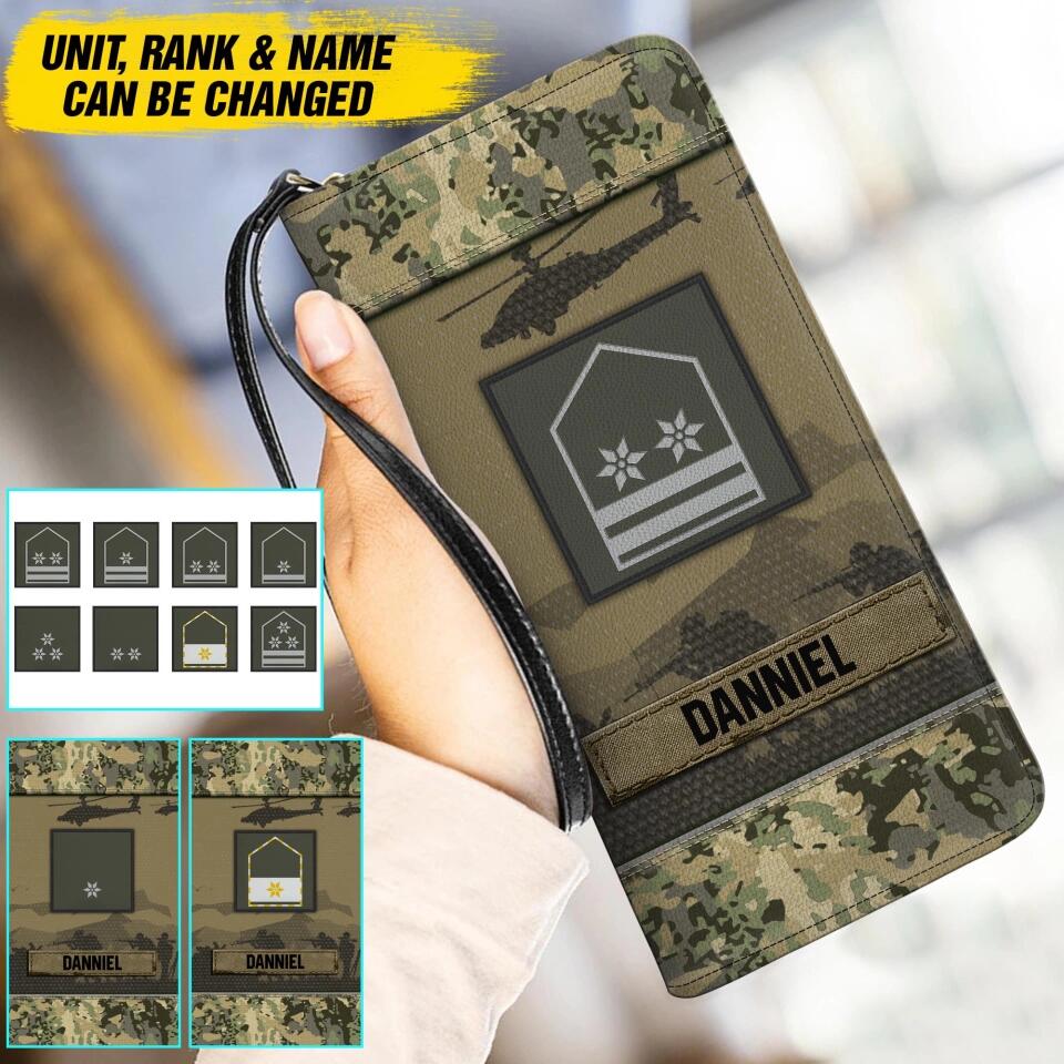 Personalized Austrian Veterans/Soldier Leather Wallet 22SEP-HY19