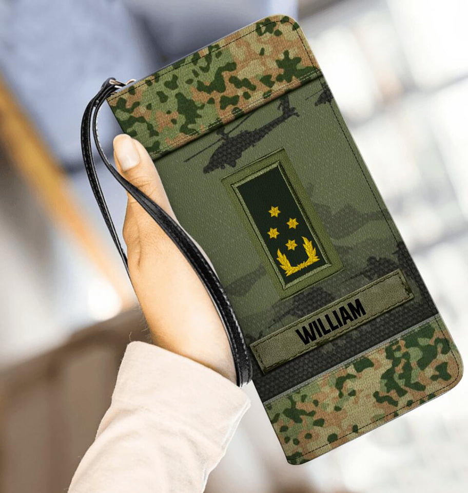 Personalized Netherland Veterans/Soldier Leather Wallet 22SEP-HY19