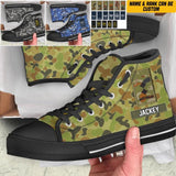 Personalized Australian Solider/ Veteran Rank Camo High Top Shoes 3D Printed QTVQ1909