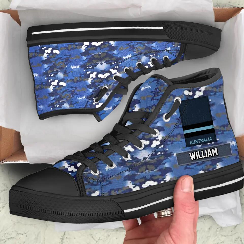 Personalized Australian Solider/ Veteran Rank Camo High Top Shoes 3D Printed QTVQ1909