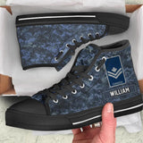 Personalized Canadian Solider/ Veteran Rank Camo High Top Shoes 3D Printed QTVQ1909