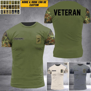 Personalized German Soldier/Veteran Tshirt 3D Printed 22SEP-HQ19