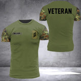 Personalized German Soldier/Veteran Tshirt 3D Printed 22SEP-HQ19