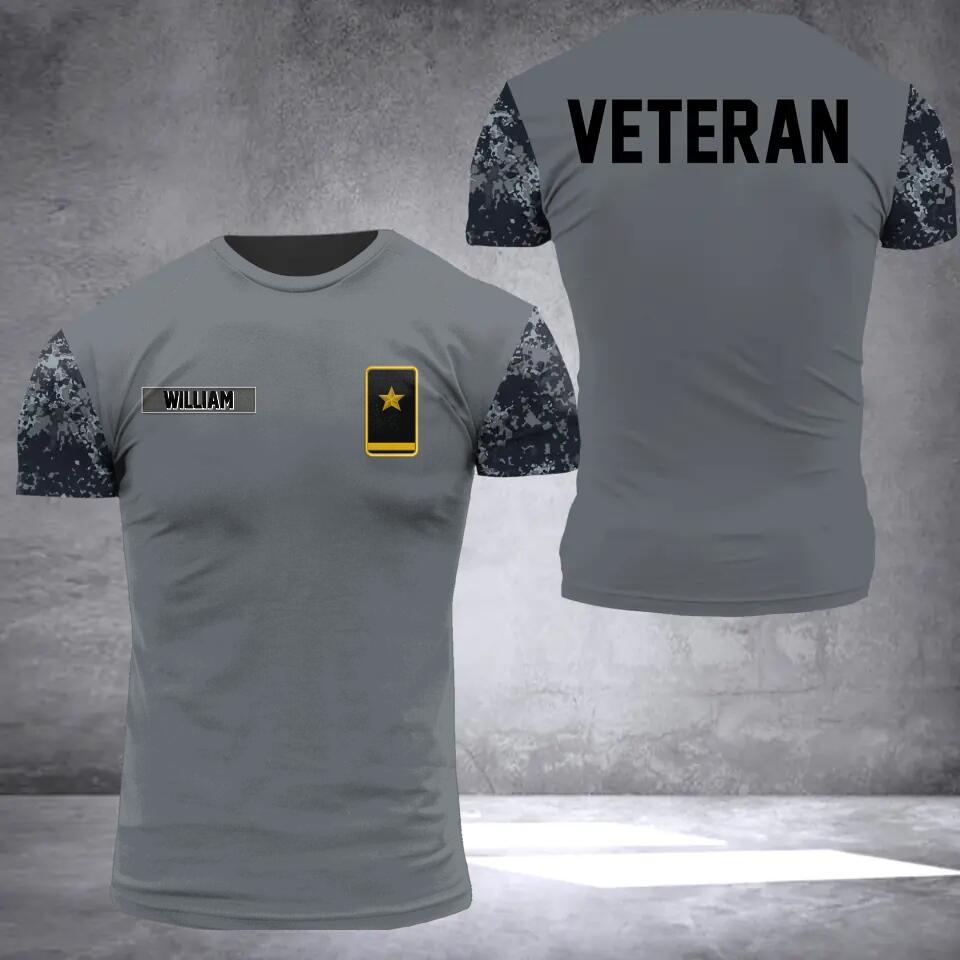 Personalized German Soldier/Veteran Tshirt 3D Printed 22SEP-HQ19