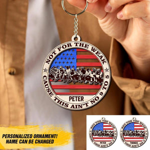 Personalized Ironworker Flag Wood Ornament Printed 22SEP-DT19