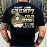 Personalized Honorary Member Grumpy Old US Veteran Club Tshirt Printed QTDT1909