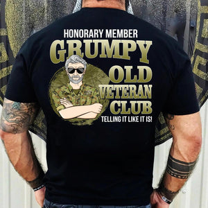 Personalized Honorary Member Grumpy Old Australian Veteran Club Tshirt Printed QTDT1909