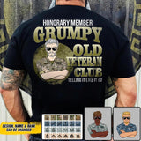 Personalized Honorary Member Grumpy Old US Veteran Club Tshirt Printed QTDT1909