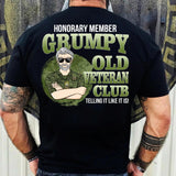 Personalized Honorary Member Grumpy Old Canadian Veteran Club Tshirt Printed QTDT1909