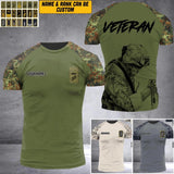 DH Personalized German Soldier/Veteran Tshirt 3D Printed HQ1909