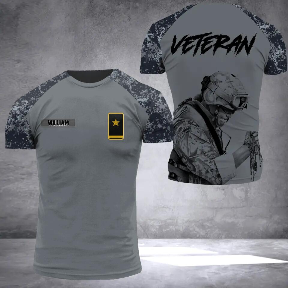 DH Personalized German Soldier/Veteran Tshirt 3D Printed HQ1909