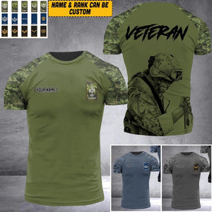 DH Personalized Canadian Soldier/Veteran Tshirt 3D Printed HQ1909