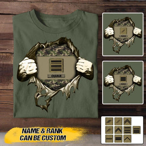 Personalized French Veterans/Soldier Tshirt Printed 22SEP-HY20