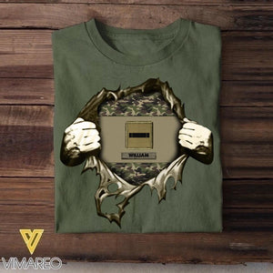 Personalized French Veterans/Soldier Tshirt Printed 22SEP-HY20