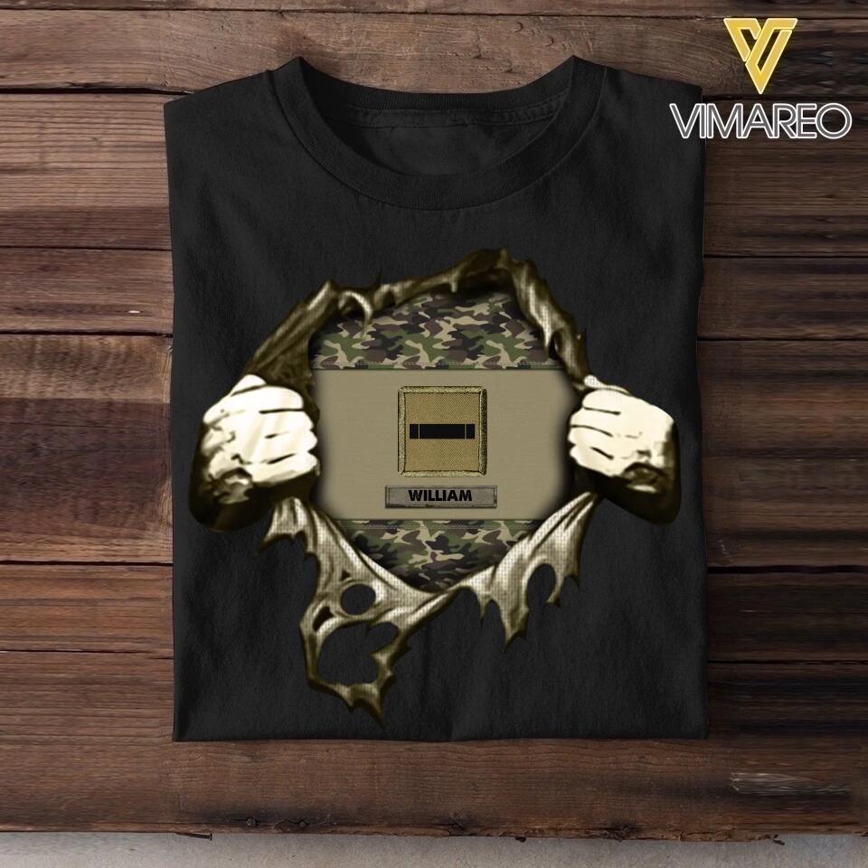 Personalized French Veterans/Soldier Tshirt Printed 22SEP-HY20